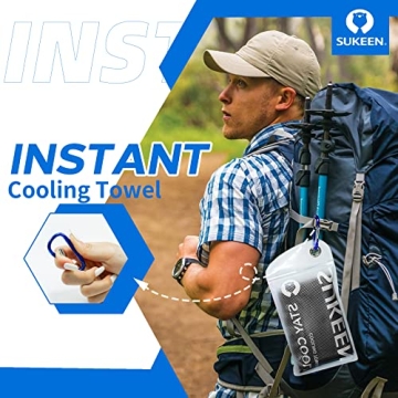 Sukeen 4 Pack Cooling Towels for Sports & Outdoor Activities