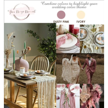 Magic Moment Cheesecloth Table Runner for Elegant Events