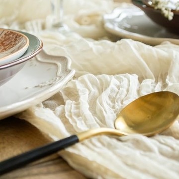 Magic Moment Cheesecloth Table Runner for Elegant Events