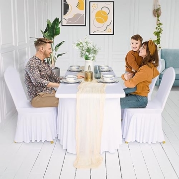 Magic Moment Cheesecloth Table Runner for Elegant Events