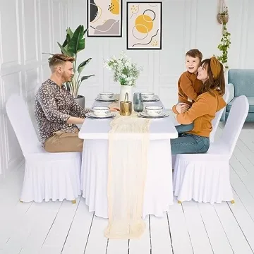 Magic Moment Cheesecloth Table Runner for Elegant Events