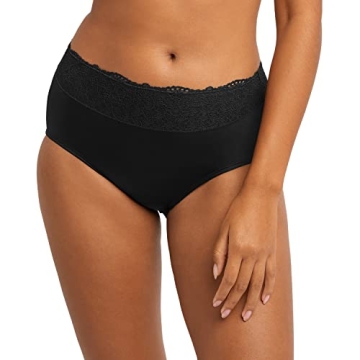 Bali Women's Hi-Cut Underwear - High-Waisted Comfort Briefs with Smoothing Design