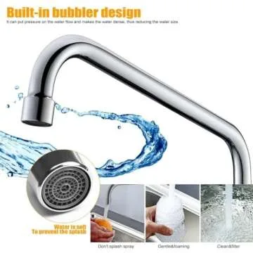 Heavy Duty Commercial Wall Mount Faucet for Kitchens