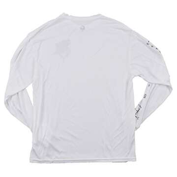 Fishing Ruler | Salt Water Fisherman, Forearm Ruler Unisex Boating T-Shirt-(Adult,XL) White