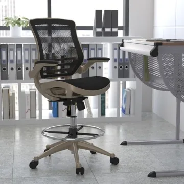 Ergonomic Mesh Office Chair with Foot Ring