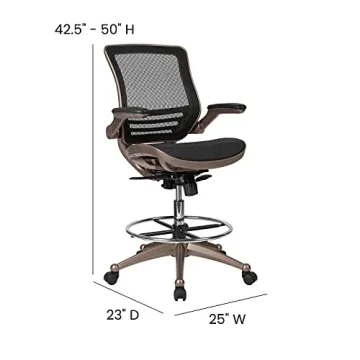 Ergonomic Mesh Office Chair with Foot Ring