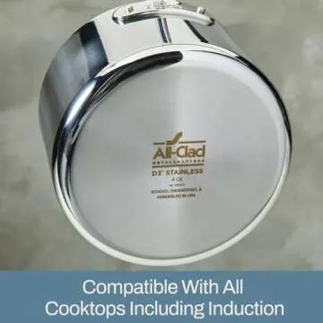 All-Clad D3 Stainless Steel Fry Pan Set, 2 Piece, Induction Safe