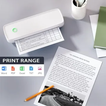 MinZhi Portable Thermal Printer for Efficient Travel Printing