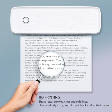 MinZhi Portable Thermal Printer for Efficient Travel Printing