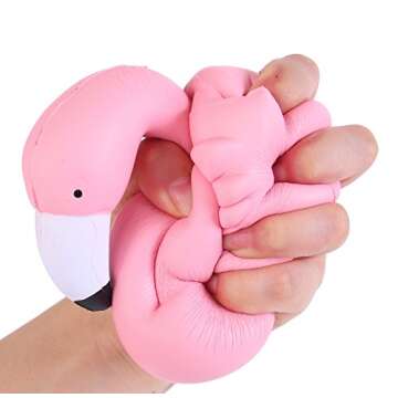 AOLIGE Jumbo Pink Flamingo Squishy - Stress Relief & Fun