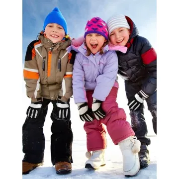 Kids Waterproof Winter Gloves for Outdoor Fun