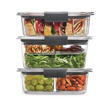 Rubbermaid Brilliance BPA-Free Food Storage Containers - Airtight & Leak-Proof