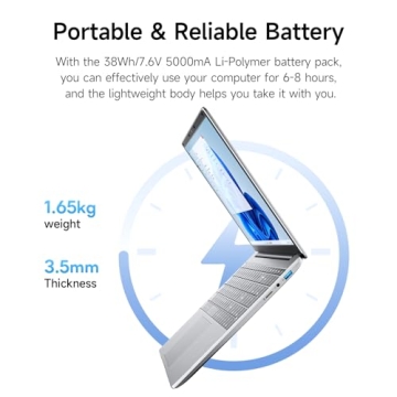 Portable 15.6 Inch Laptop with Office 365 and Expandable Storage