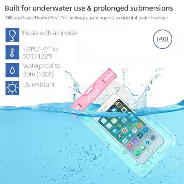 AiRunTech Waterproof Case, Waterproof Cell Phone Dry Bag Compatible for iPhone 14/13/12/12 Pro Max/1...