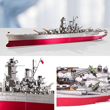 Piececool 3D Metal Puzzle Yamato Battleship Craft Kit