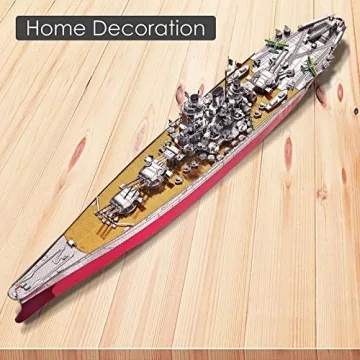 Piececool 3D Metal Puzzle Yamato Battleship Craft Kit