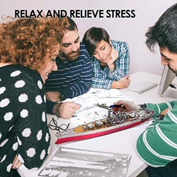 Piececool 3D Metal Puzzle Yamato Battleship Craft Kit