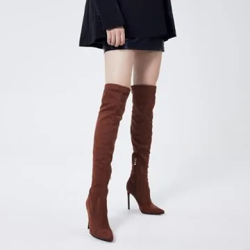 Elisabet Tang Sexy Thigh High Boots for Women - Size 7