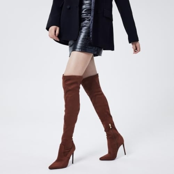 Elisabet Tang Sexy Thigh High Boots for Women - Size 7
