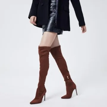 Elisabet Tang Sexy Thigh High Boots for Women - Size 7