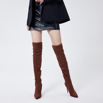 Elisabet Tang Sexy Thigh High Boots for Women - Size 7