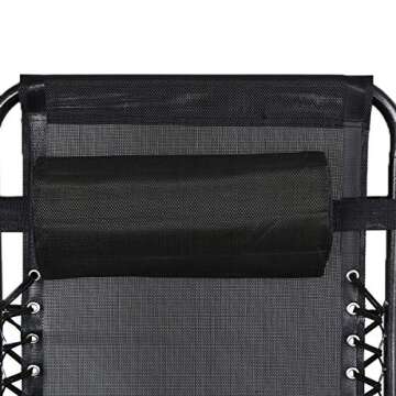 Flex HQ Zero Gravity Chairs Recliner Lounge Patio Chairs Set of 2 Black