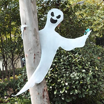JOYIN 53” Halloween Bendable Tree Wrap Ghost Decoration for Outdoor and Lawn Decor