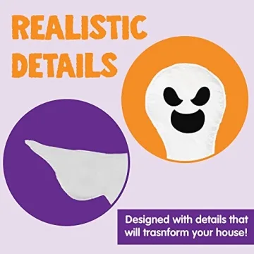 JOYIN 53” Bendable Tree Wrap Ghost Halloween Decoration