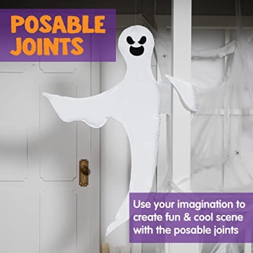 JOYIN 53” Bendable Tree Wrap Ghost Halloween Decoration