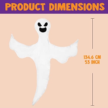 JOYIN 53” Bendable Tree Wrap Ghost Halloween Decoration