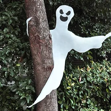 JOYIN 53” Bendable Tree Wrap Ghost Halloween Decoration