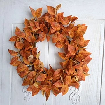Elegant Handmade 18 Inch Fall Wreath for Seasonal Decor