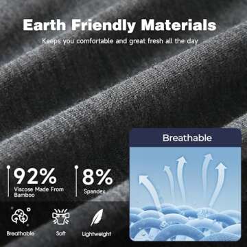 BAMBOO COOL Men's Ultra ComfortSoft Underwear, Moisture Wicking & Breathable No Ride Up Boxer Briefs with Fly, Multipack