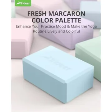 Trideer Soft Non-Slip Yoga Blocks for Every Practice