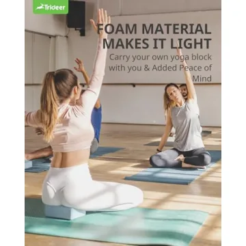 Trideer Soft Non-Slip Yoga Blocks for Every Practice