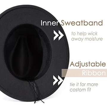 Stylish Lisianthus Fedora Hat with Adjustable Fit