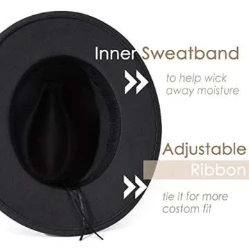 Stylish Lisianthus Fedora Hat with Adjustable Fit