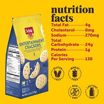 Schar Entertainment Crackers - Gluten Free & Non-GMO Delight