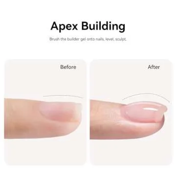 MAYCHAO 15ML Clear Nude Builder Gel for Perfect Nails