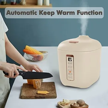 Compact CHACEEF Mini Rice Cooker with Multifunctional Features