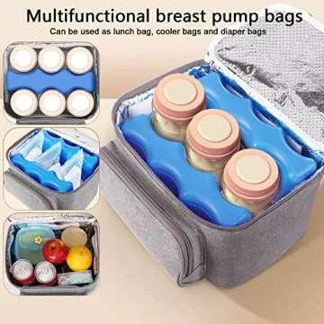 TSRETE Breast Pump & Cooler Bag for Moms