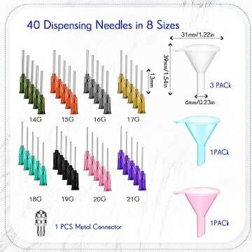 Dandat 102 Pcs Pottery Tools Supplies Ceramic Precision Applicator, Precision Tips Applicator for Ce...