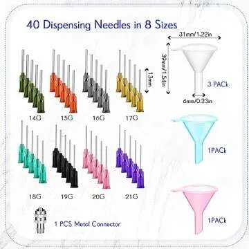 Dandat 102 Pcs Pottery Tools Supplies Ceramic Precision Applicator, Precision Tips Applicator for Ce...