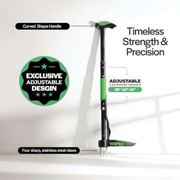Innovative Adjustable Weed Puller Tool for Easy Gardening