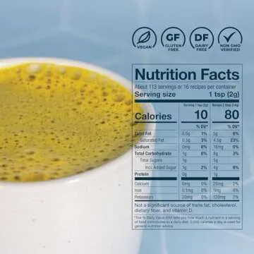 Laird Non-Dairy Superfood Turmeric Coconut Coffee Creamer