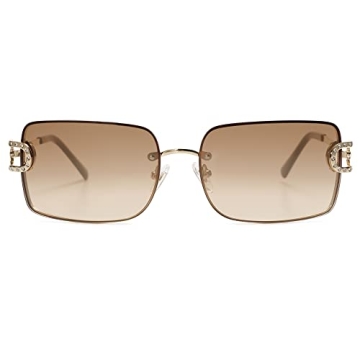 SOJOS UV400 Vintage Y2K Rectangle Sunglasses for Women