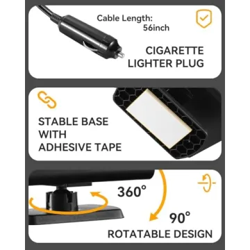 Portable 12V Car Heater with Defrosting and Cooling Functions