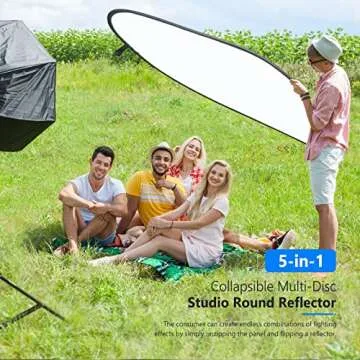 NEEWER 59"x79" Light Reflectors - 5 in 1 Photography Tool