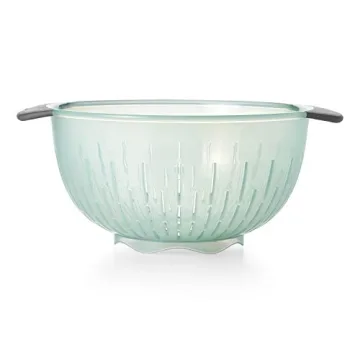 OXO Good Grips Nesting Bowl and Colander Set Sea Glass