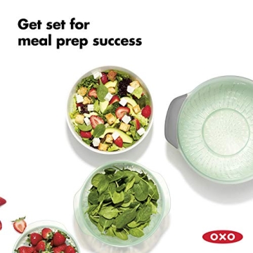 OXO Good Grips Nesting Bowl and Colander Set Sea Glass